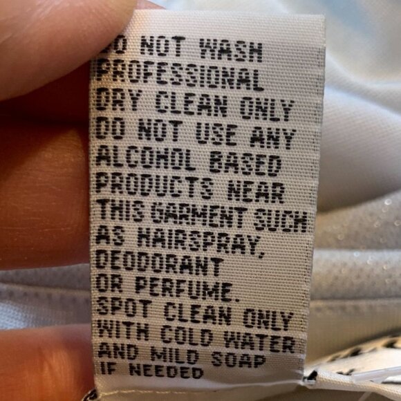 Jovani Beaded Formal Princess Dress Silver 2 Piece Gown Size 8 / Fits SMALL - Picture 8 of 9